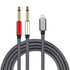 Lightning to Dual 6.35mm 1/4" TS Mono Stereo Y-Cable Splitter Lightning to Dual 1/4 inch Audio Cable Compatible for iPhone14/13/12/11/X/8/7/iPad,A...