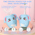 Kid Electric U Shaped Toothbrush with 4 Soft Brush Heads Rechargeable Children Toothbrush with 6 Cleaning Modes IPX7 Waterproof - (Age 2-7 Blue)...