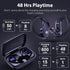 bmanl Wireless Earbuds Bluetooth Headphones 48hrs Play Back Sport Earphones with LED Display Over-Ear Buds with Earhooks Built-in Mic Headset for ...