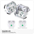 Case for AirPods Pro & Pro 2 Case Cover Secure Lock Automatic Snap Switch Clip Cleaner Kit Lanyard Women Stylish Leaf Full Body Hard Shell Front L...