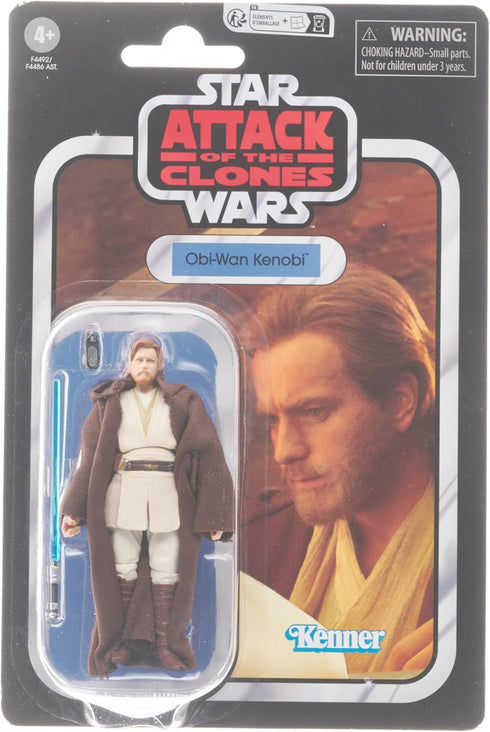 STAR WARS The Vintage Collection OBI-Wan Kenobi Toy VC31, 3.75-Inch-Scale Attack of The Clones Action Figure, Toys Kids 4 and Up...