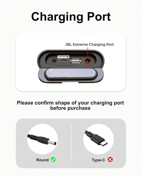 for JBL Xtreme 2 Charger, 19V Power Cord Compatible with JBL Xtreme 2, Xtreme 1, Boombox 2, Boombox 1, Xtreme Special Edition Portable Wireless Bl...