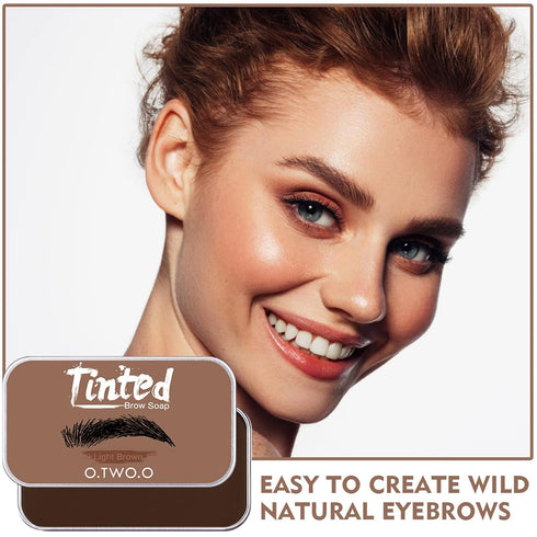 Tinted Eyebrow Soap Kit, Brow Styling Soap Long Lasting Hold Eyebrow Soap Wax Long Lasting Waterproof Clear Brow Gel For Eyebrow Makeup Soap Brows...