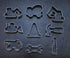 Construction Cookie Cutter Set-3 Inches-9 Piece- Excavator Digger Bulldozer Dump Truck Hammer Wrench Construction Tools Cutters Molds for Kids Con...