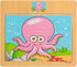 Wooden Jigsaw Puzzles Set for Kids 2-5 Years 12 Piece Colorful Wooden Educational Sea Animals Puzzles (4 Puzzles)...