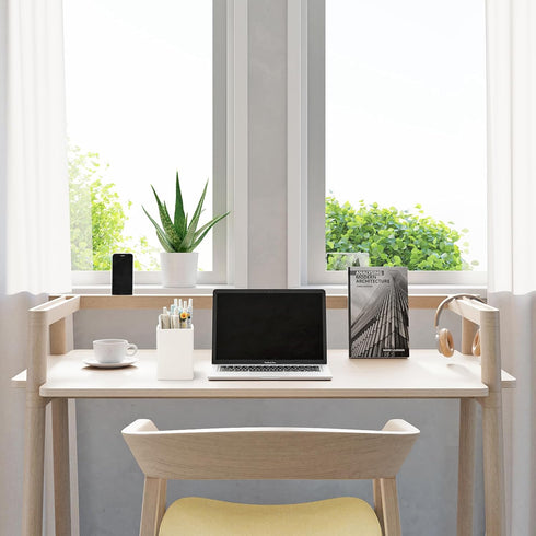 Pen Holder for Desk,Nordic Elegance Square Silicone Pencil Holder Soft Minimalist Desk Pen Cup Stand Waterproof Multifunctional Office Supplies fo...