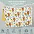 Highland Cow Sunflower Minky Baby Blanket Dotted Backing Girl Gift, Yellow Western Farm Animal Floral Double Layer Flannel Nursery Bed Blankets, S...