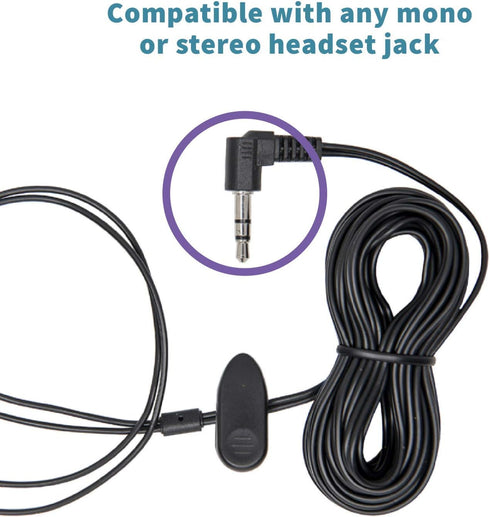 WordSleuth in-Ear Transcription 3.5mm Earbud Headset, Noise Reduction, Antimicrobial, Angled Silicone Ear Tips, Ultra Comfort & Clarity, 10-foot c...
