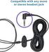 WordSleuth in-Ear Transcription 3.5mm Earbud Headset, Noise Reduction, Antimicrobial, Angled Silicone Ear Tips, Ultra Comfort & Clarity, 10-foot c...