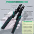 Twidec/Wire Crimper Tool with Stripper Cutter,Multifunctional Crimping Pliers Terminal Pliers for Insulated Electrical Connectors(22-10 AWG) N-060...