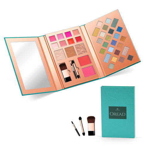 Color Nymph Makeup Kit for Women, All In One Notebook Makeup Palette Set With Mirror for Girls Includes 24 C Eyeshadow Palette,Lipgloss,Face Powde...