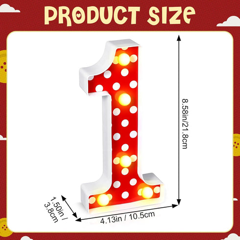Mouse Birthday Decorations Marquee Light up Number Glowing Mouse Number Sign for 1st 2nd 3rd Boy Girl Kid Birthday Party Decorations Table Centerp...