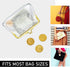Weewooday 3 Pieces Clear Coin Purse Small Clear Wallet for Women Transparent Change Purse Kiss Lock Plastic PVC Coin Wallet (Gold)...