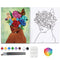 Canvas Painting Kits Pre Drawn Canvas for Painting for Adults Paint and Sip Party Supplies Stretched Canvas to Paint Games Ladies Night Flower Gir...