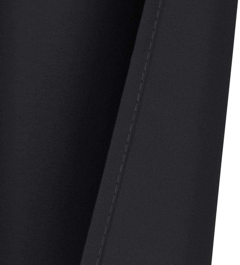 Home Queen Grommet Blackout Curtain Valance Window Topper for Living Room, Short Cafe Valence, 54 W X 18 L Inch, Black...