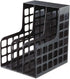 Oxford Decorack Plastic Magazine File, 2 Dividers, Black, 9W x 10-5/8D x 12H, 1 per Box (23004EE)...