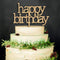 Happy Brithday Cake Topper Decor Adult Birthday Party Rustic Wood Decoration Supply...
