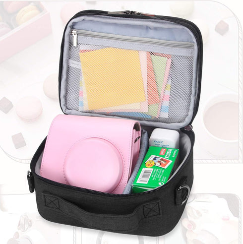 Teamoy Camera Case Compatible with Mini9 Instant Camera, Portable Instant Camera Bag for Mini 9/10/11/12 Camera and Accessories, Black(Bag Only)...