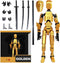Assembly Completed T13 Action Figure, Titan 13 3D Printed Action Figure, Lucky 13 Action Figure, Assembled Dummy 13 Action Figure(Gold)...
