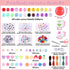 Wutubug 1500pcs Pony Beads Bracelet Making Kit, 24 Colors Friendship Bracelet Kit Kandi Beads, Letter Beads Heart Beads with Elastic String for Je...