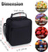 Black Lunch Box for Teens Boys Kids Men Insulated Thermal Tote Cooler Bag for Girls Women- Portable, Lightweight, Durable and Reusable...