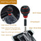 Red Shifter Gear Knob 5 Speed Leather Ball Shift Knob for Most Manual Automatic Vehicles...