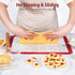 U-Taste 446ºF Heat Resistant Macaron Silicone Baking Mat, Non Stick Reusable Cookies Pastry Sheet Liner with Edge Enhancement Circle Measurement f...