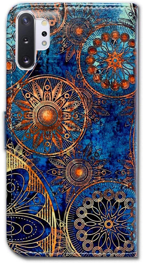 Note 10 Plus Leather Case, Gorgeous Colours Circle Card Slot Wallet Leather Cover Case for Samsung Galaxy Note 10 Plus...