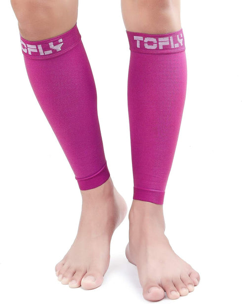 TOFLY® Calf Compression Sleeve for Men & Women, 1 Pair, Footless Compression Socks 20-30mmHg for Leg Support, Shin Splint, Pain Relief, Swelling, ...