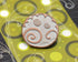 Bezelry 12 Pieces Swirl and Circles Metal Shank Buttons. 20mm (3/4 inch) (Copper White Patina)...