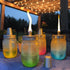 Mason Jar Tabletop Torch Kits,4 Pack Longlife Fiberglass Wicks,Stainless Steel Mason Jar Lids Caps Included,Outdoor Deck Oil Lamp Torch...