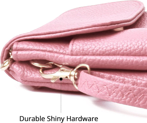 Women Faux Leather Cross Body Bag Small Phone Wallet Purse Shoulder Bags with Adjustable Strap for Ladies Girls...