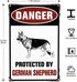 Beware Of Dog Sign Warning Signs For Fence German Shepherd Sign Outdoor House Signs 8x12 Inches...