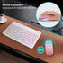 Bluetooth Keyboard and Mouse Combo for iPad - Rechargeable Wireless Keyboard & Mouse with 7-Color Backlit Compatible with iPad 9th/8th Gen, iPad P...