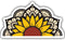 3PCS Sunflower Mandala Sticker, Funny Waterproof Vinyl Sticker for Hard Hat Laptop Water Bottle Phone Case Merchandise Decor Decal Stuff Birthday ...