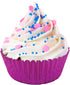 Fox Run Hot Pink Foil Muffin and Cupcake Liners, Set of 32 Standard Size Wrappers...