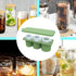 Silicone Ice Cube Tray for Tumbler Cup, 3pcs Ice Cube Maker With Lid for 20-30oz Stanley, for Cocktails, Whiskey, Drinks, Coffee (green)...