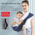 Portable Toddler Carrier, Adjustable Child Sling, Ergonomic One Shoulder Labor-Saving Polyester Half Wrapped Toddler Sling with Anti-Slip Particle...