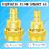 Boltigen R1234yf to R134a Aadapter, R1234yf to R134a Conversion Adapters, High/Low Pressure Side R134a to R1234yf Adapter, R1234yf Quick Couplers ...