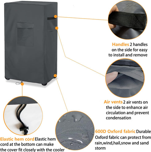 Evaporative Cooler Cover for MC26A Evaporative Cooler,Heavy Duty Waterproof Evaporative Air Cooler Cover,21"L x 15"W x 32"H Swamp Evaporative Cool...