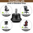 Bell Glides Replacement Office Chair or Stool Swivel Caster Wheels to Fixed Stationary Castors (Bell Glides Short)...