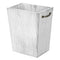 Wood Wastebasket Trash Can Rustic Farmhouse Square Garbage Container Bin with Decorative Metal Handle for Bedroom, Living Room, Bathroom & Office...
