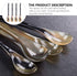 YARNOW 4pcs Small Spoons Ox Horn Caviar Spoons Mother of Pearl Spoon Soup Spoons Cocktail Stirring Spoons Tableware for Dessert Tea Coffee Ice Cre...