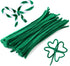 110 Pieces Green Pipe Cleaners, Pipe Cleaners Craft, Craft Pipe Cleaners Chenille Stem Bulk, Art Pipe Cleaners for Creative Decoration Christmas V...