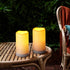 Solar flameless Candles Outdoor Waterproof,Dusk to Dawn Outdoor Lighting, Flickering fameless Reusable LED Light Candles for Lantern Garden Campin...