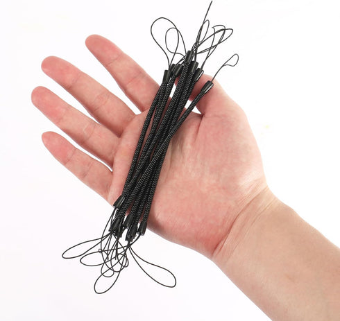 8pcs Elastic Coil Lanyard for Touch Pens, Retractable Tether Anti-lose Spring Pen Leash Stylus Lanyard Cord for Tether Drawing Pen to Tablet Touch...