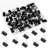 SANNIX 42 PCS Binder Clips, 1 inch 25mm Binder Clips Black Paper Clamps Medium Size for Office Home School...