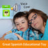 Spanish & English Talking Flash Cards for Kids - Bilingual Spanish FlashCards for Toddler - Audible Toys for Kids to Learn Spanish...