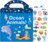214 PCS Ocean Animals Reusable Sticker Books for Kids, 6 Sheets Reusable Stickers for Toddlers, Cute Waterproof Toddler Stickers Age 3+, Window Cl...