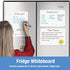 Magnetic Whiteboard for Fridge, 3 Pack Small Magnetic Dry Erase Boards with 4 Markers & 1 Eraser, Reusable Blank Magnet White Board Sheets for Hom...